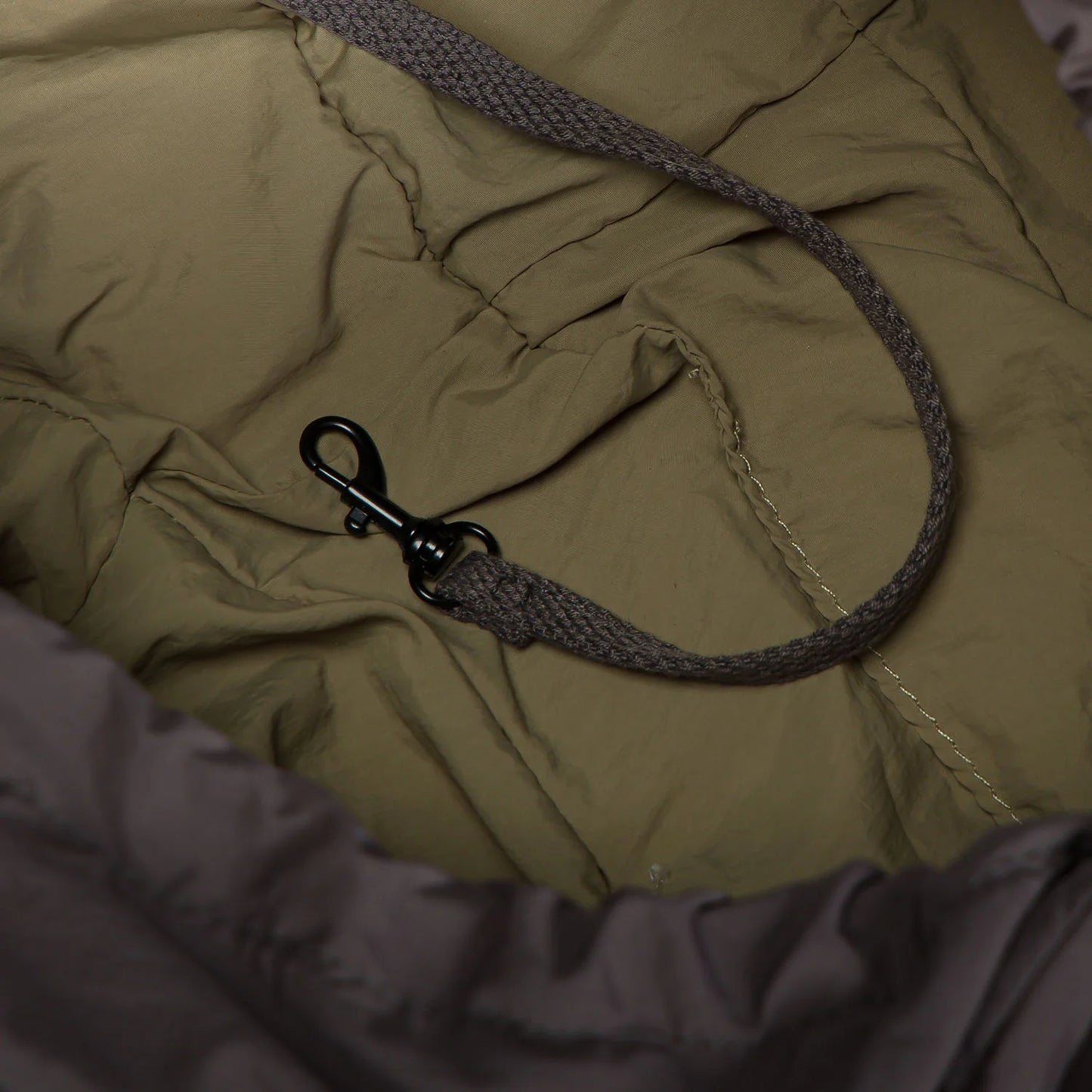 Hundeumhängetasche LTTL Puffer Dark Grey/Khaki