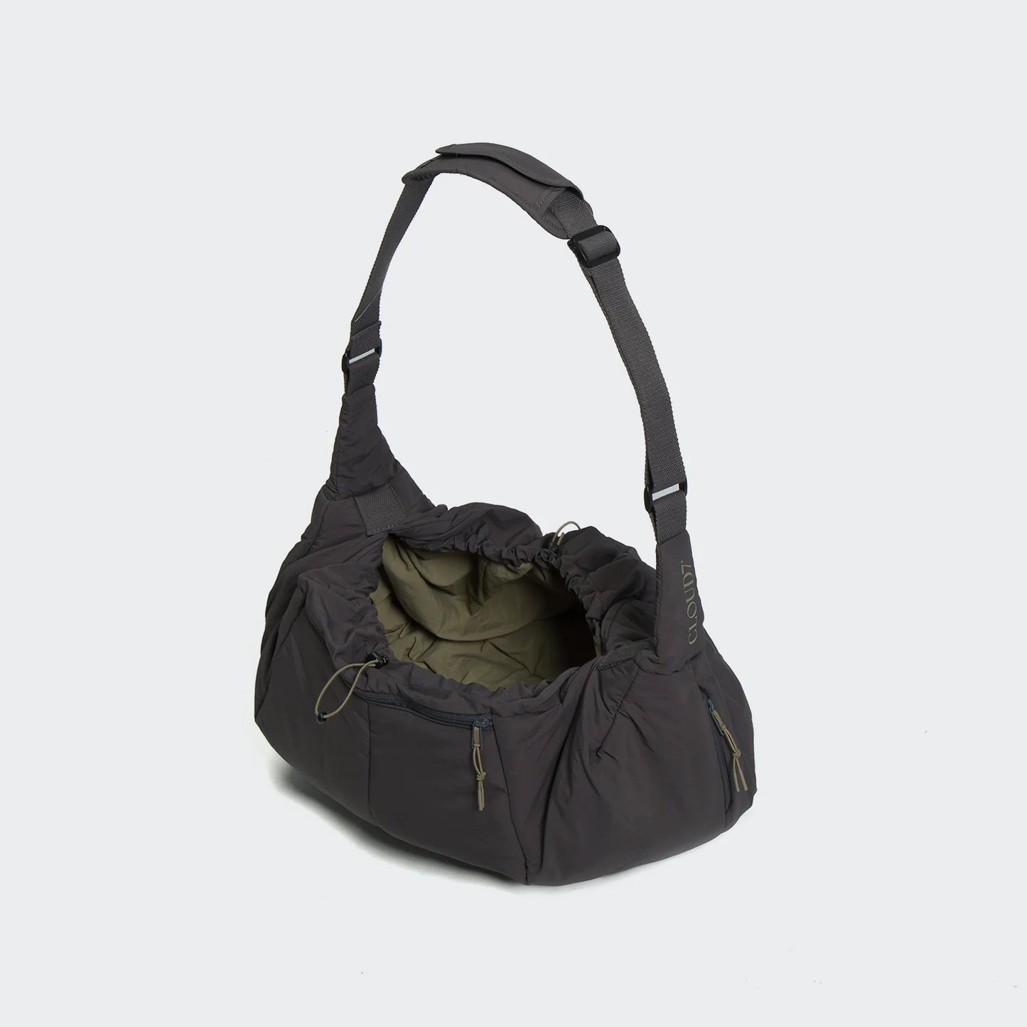 Hundeumhängetasche LTTL Puffer Dark Grey/Khaki