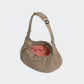 Hundeumhängetasche LTTL Puffer Dark Khaki/Peach