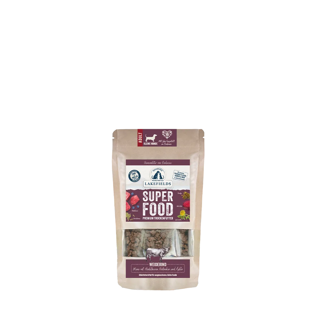 Trockenfutter Superfood Rind - für kleine Hunde