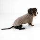 Pullover für Dackel in Walnut Fleece