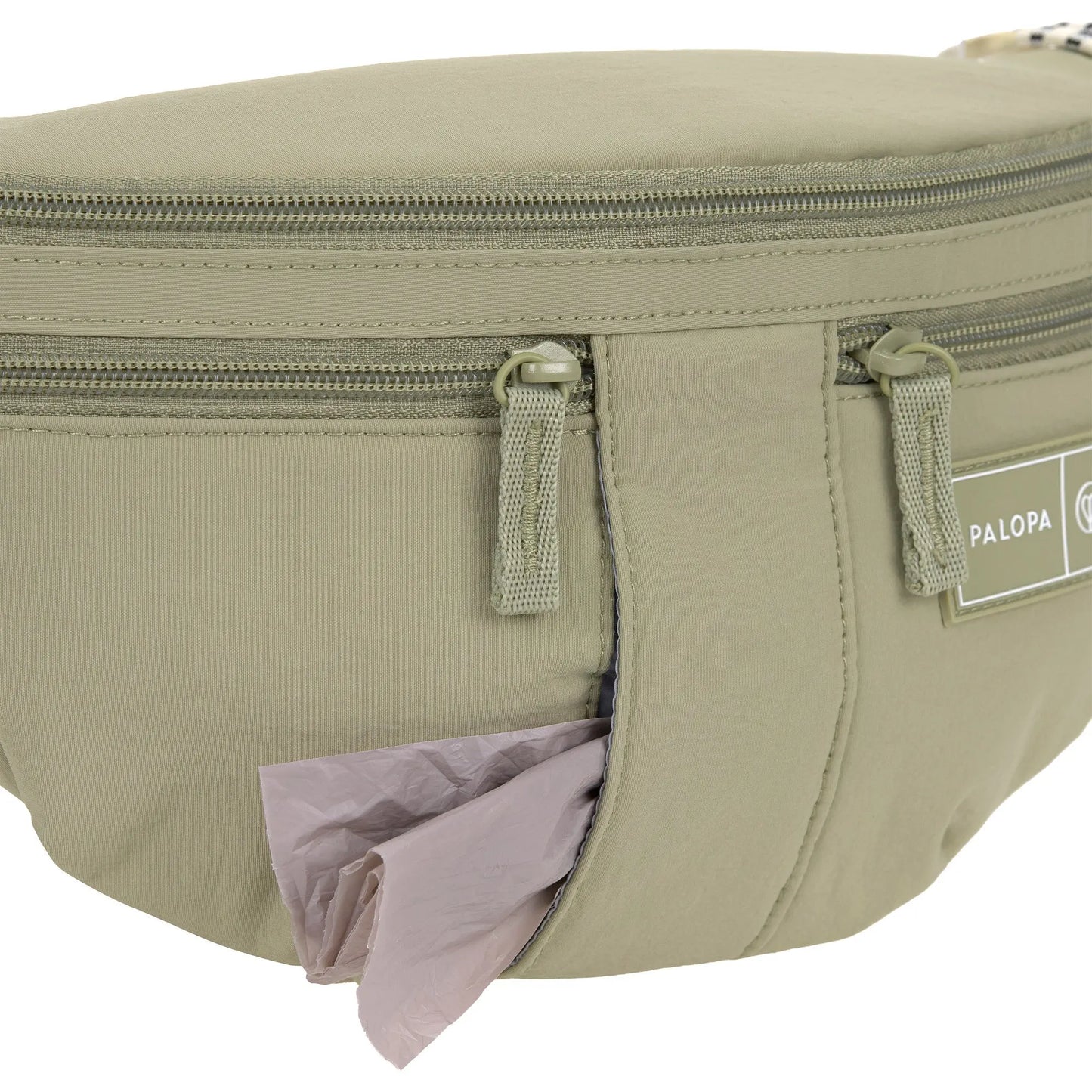 Spaziergangstasche Emma crinkled pale olive