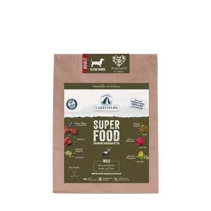 Trockenfutter Superfood Wild - für kleine Hunde