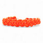 Biothane Flechthalsband in Neon-Orange