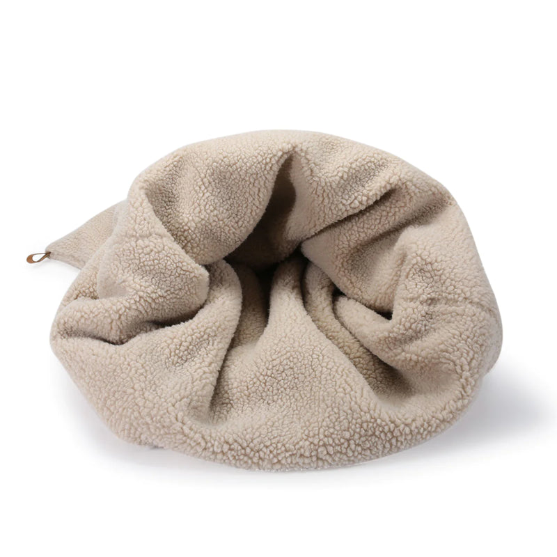 Kuschelschlafsack Teddy Beige
