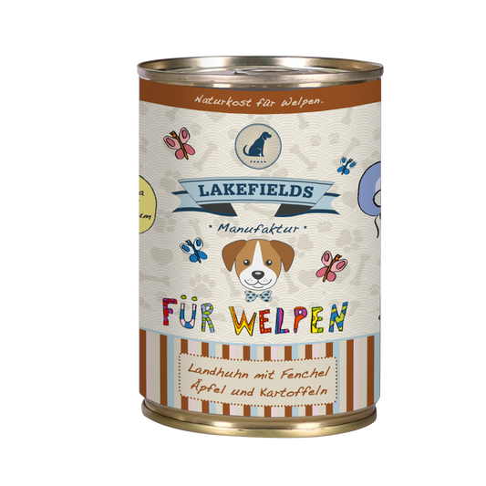 Dosenfleisch-Menü Huhn für Welpen