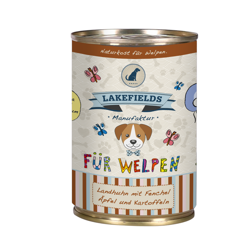Dosenfleisch-Menü Huhn für Welpen