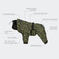 Reflektierender Regenoverall Green