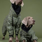 Reflektierender Regenoverall Green