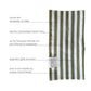 Loop French Stripes sage