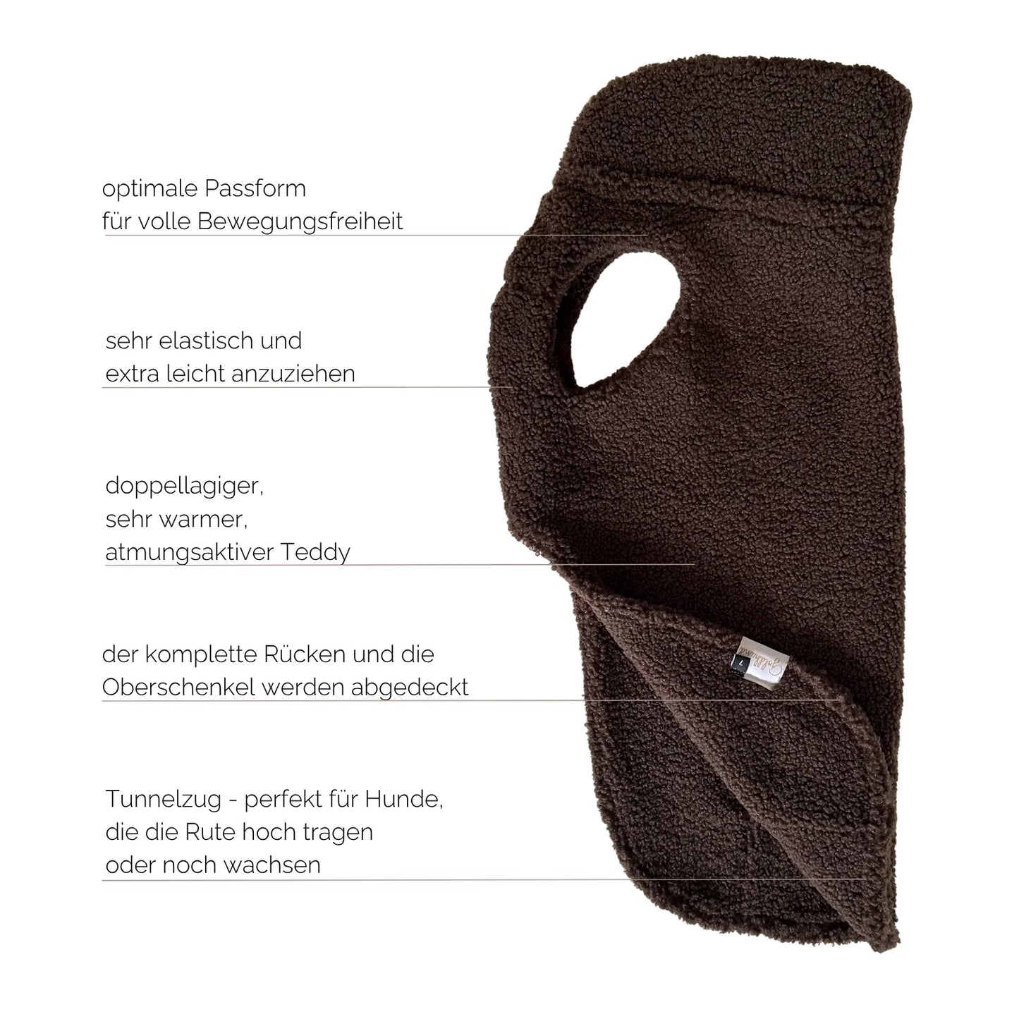 CosyShirt stay warm Teddy chocolate