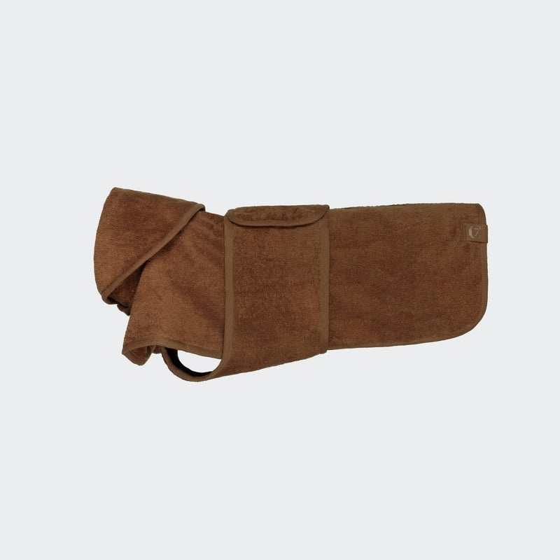 Hundebademantel Föhr Caramel mit Handtuch