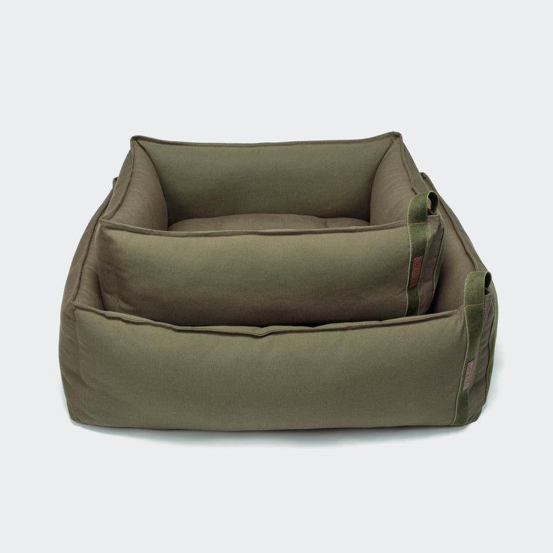 Dog bed Boost Canvas Olive