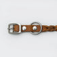 Hundehalsband Riverlino Camel Silver