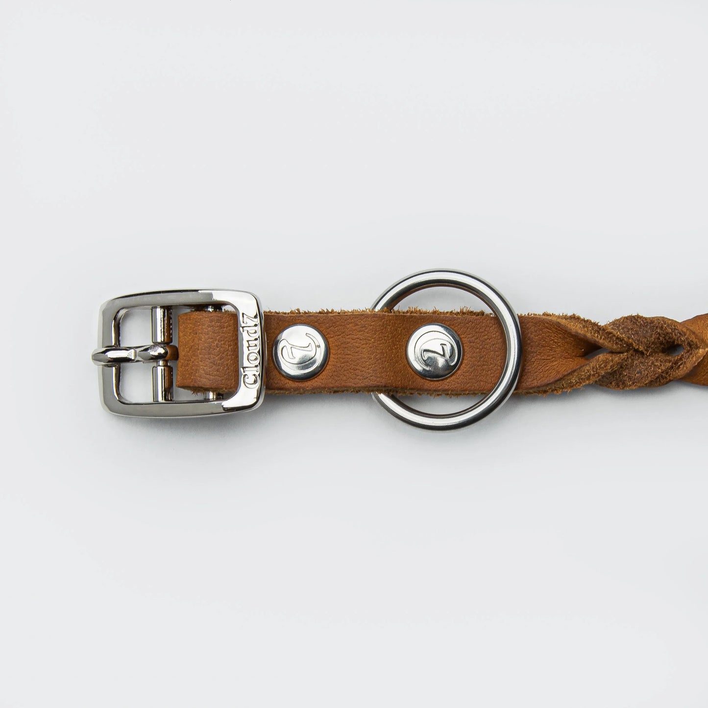Hundehalsband Riverlino Camel Silver