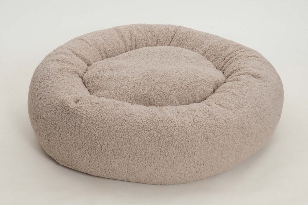 Hundekissen Donut Kuschelnest LOOP Teddy gravel