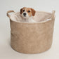 Hundekörbchen Shopper Little Basket Saddle gravel