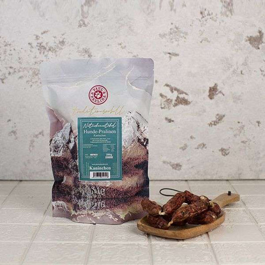 Hundepralinen "Kaninchen" mit Minze und Sanddorn 200g