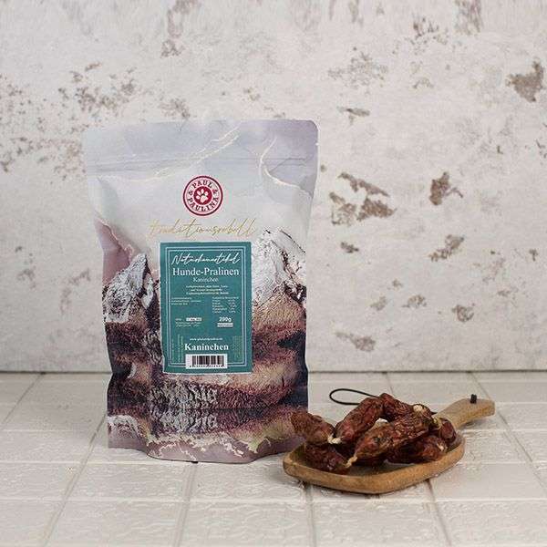 Hundepralinen "Kaninchen" mit Minze und Sanddorn 200g