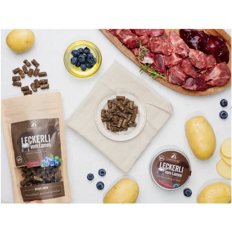 Treats: Dried meat from pasture-raised lamb
