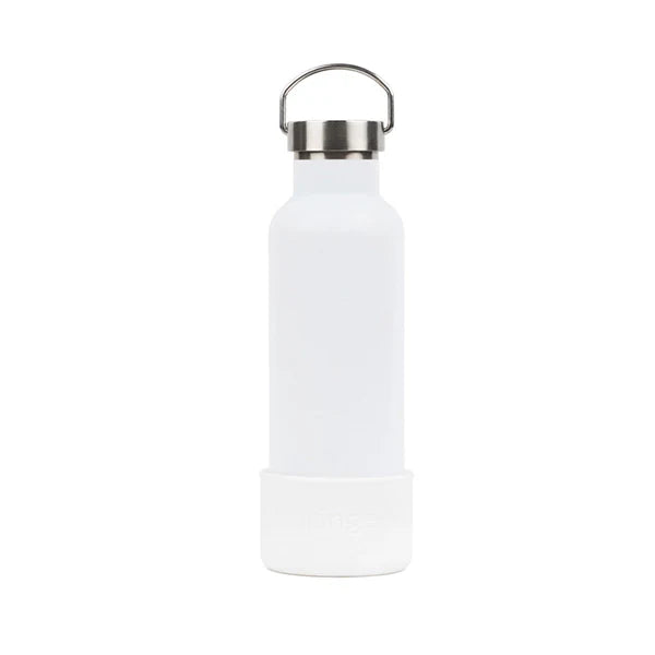 Isolierte Trinkflasche mit Wasserschüssel aus Silikon