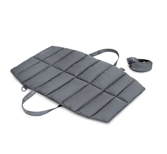 MiaCara Strada Travel Bed in asphalt