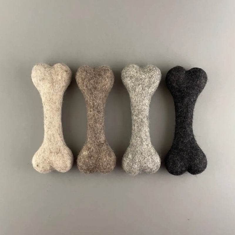 Knochen aus Wollfilz (groß)