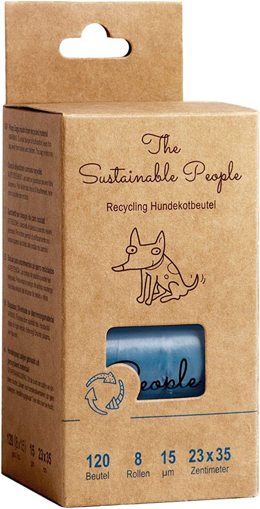 TSP Recycling Hundekotbeutel 8er Pack ohne Henkel ressourcenschonend aus 97% Altplastik hergestellt