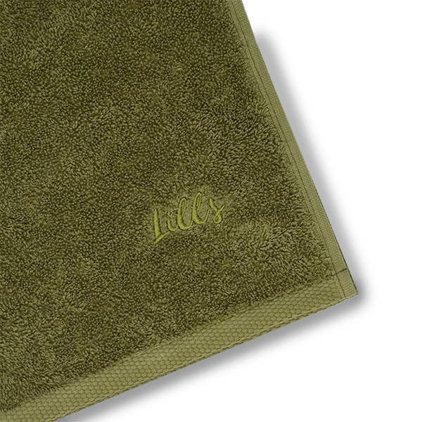 Hundehandtuch aus Bio-Baumwolle in "Olive"